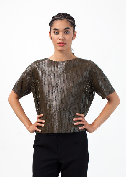 Auralias Leather Top